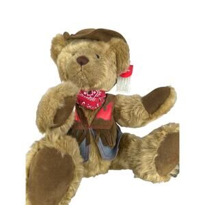 Russ Dude Posable‎ bear with Cowboy hat